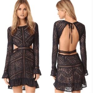 For Love & Lemons Emerie Cutout Dress